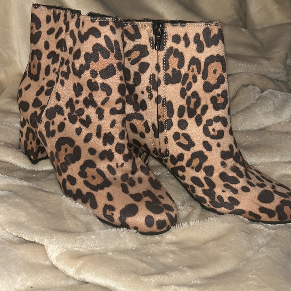 Time and True Cheetah Print Boots